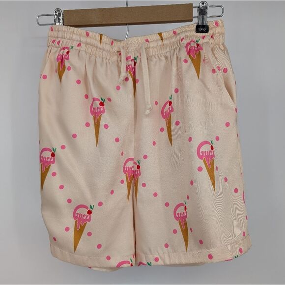 Cream Ice Cream gucci Print Shorts - Picture 1 of 5